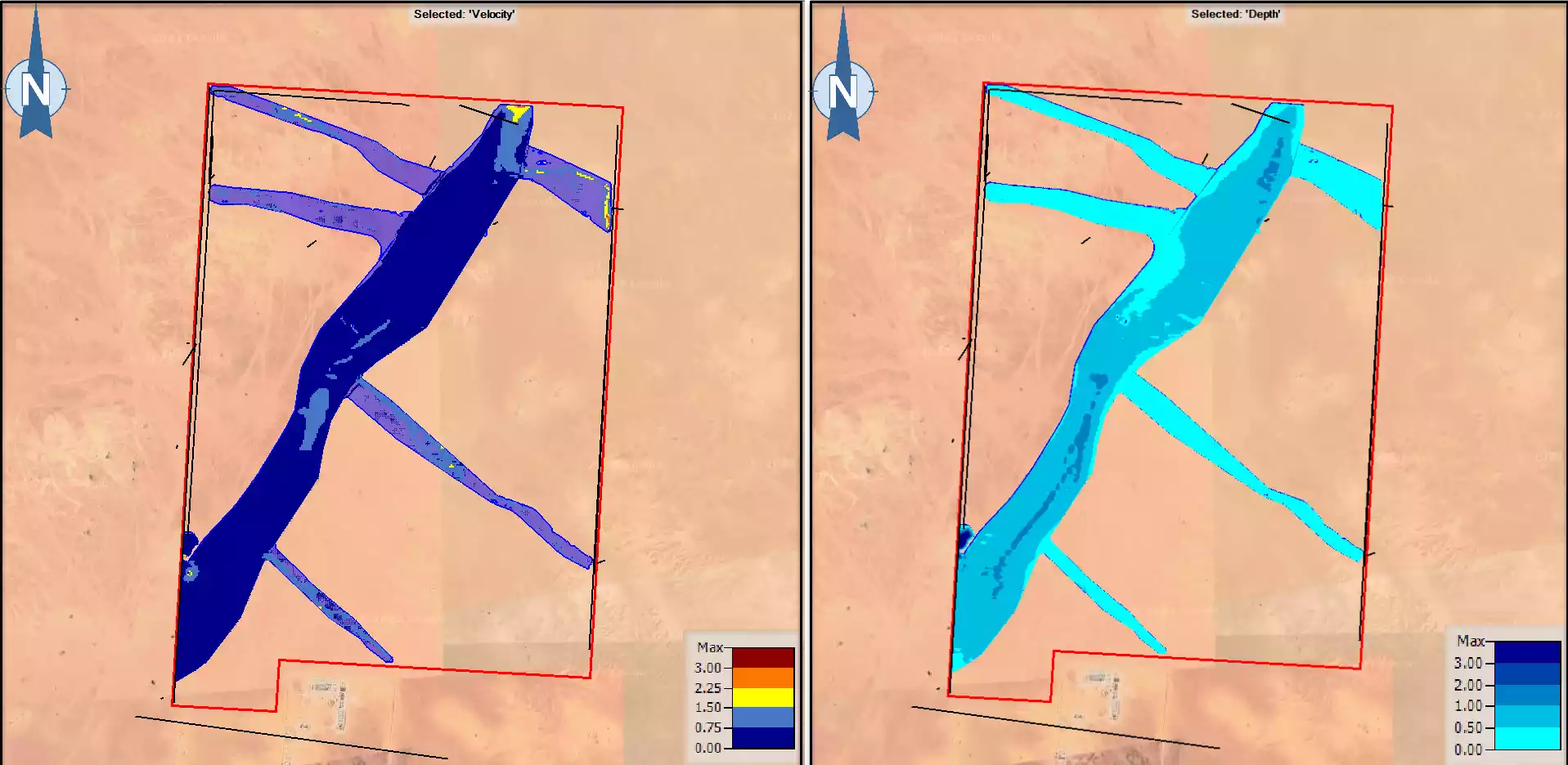 Hydrology, Hydraulic, Site Deposition, and Erosion Analysis of “Hafr Albatin Parks – Southeast and Northwest Sites”
